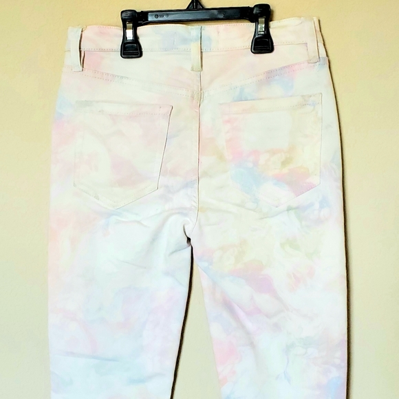 FREE PEOPLE Rare Marbled Pastel Skinny Jeans - Picture 2 of 6